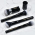 LORYP 4 Pcs Full Face Professional Makeup Brushes Set with Retractable Kabuki Airbrush For Powder,Liquid,Cream,Angled Blush Brush, Foundation Brus...