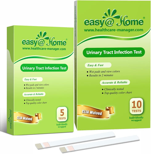 Easy@Home UTI Test Strips Monitor Urinary Tract Bladder Infections, 15 Pack Quick Urine Test Kit Reliable Urinalysis Results, OTC Use (UTI-15P)...