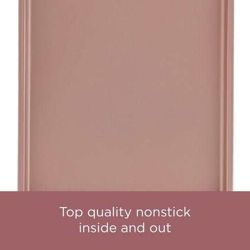 Farberware Baking Nonstick Cake Pan, Rectangle, 9 Inch x 13 Inch, Red Rose Gold...