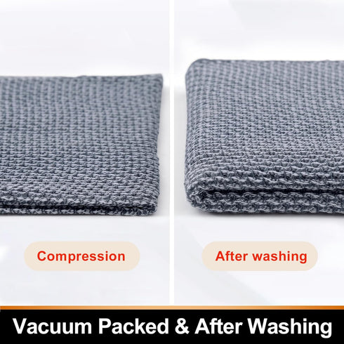 Cotton Kitchen Dish Cloths, 6 Pack Super Absorbent and No Lint Waffle Weave Dish Towels, Fast Drying Dish Rags for Washing Dishes, 12 x 12 Inch, D...