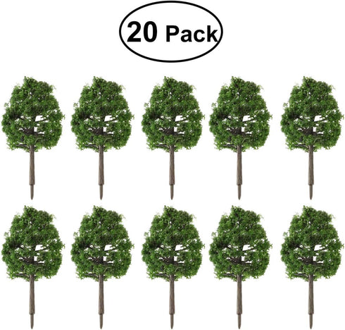 BESPORTBLE Artificial Trees Modle: 20pcs Architectural Micro 9CM Imitation Landscape Tree Model Scenery...