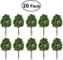 BESPORTBLE Artificial Trees Modle: 20pcs Architectural Micro 9CM Imitation Landscape Tree Model Scenery...