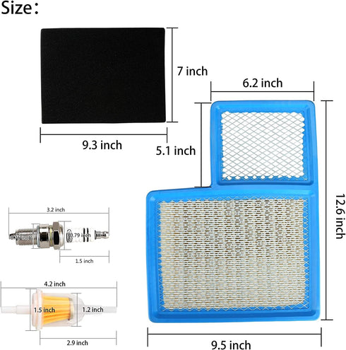 10L0L Golf Cart Air Filter Tune up Kit for Yamaha G16A G19 G20 G21 G22 G22A G29 Drive Gas Golf Cart 1996-UP 4 Cycle 301cc 357cc Engine Replace Air...