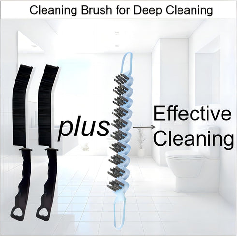 Crevice Cleaning Brush Hard Bristle Grout Brush Scrub Brush Toilet Brush Cleaning Tools Cleaning Supplies for Household Use Bathroom Kitchen 3 Pcs...