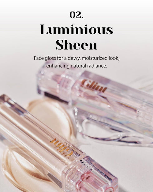 Glint Liquid Gel Highlighter (Dewy Moon, 0.1oz) - Multi-Use Face & Body Gloss for Smooth Glow, Long-Lasting Illuminator Balm for Healthy Radiance....