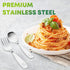 8 Pieces Toddler Utensils, Kids Stainless Steel Silverware Set - 4pcs Forks and 4pcs Spoon, Cute Children Flatware Sets with Mirror Polished, Self...