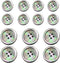 14 Piece Smoke Mother of Pearl Blazer & Suits Button Set - Smoke Grey - for Blazer, Sport Coat, Uniform, Jacket(Natural Color)...