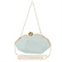 Women Lattice Pattern Metal Handbag Chain Geometric Evening Clutch Purse...