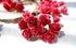 100 pcs mini paper flowers red color 18 mm mulberry paper flower scrapbooking wedding card supplies embellishment mini paper roses for crafts...