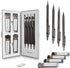 MozArt Mechanical Pencil Set with Case - 4 Sizes: 0.3, 0.5, 0.7 & 0.9mm with 30 HB Lead Refills Each & 4 Eraser Refills -Sketch, Drafting, Art, Dr...