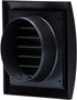 Vent Systems 4'' Inch Anthracite Pack of 2 Louvered Air Vent Covers and Bathroom Exhaust Vents, Dryer Vent Cover Keeps Out Insects, Birds and Rode...
