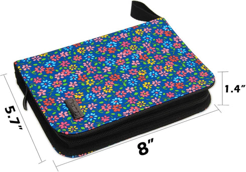 Teamoy Crochet Hook Case, Travel Carry Bag for Ergonomic Crochet Hooks Kits, Aluminum /Steel Crochet Hook and More, Lightweight, Well Made--NO Acc...