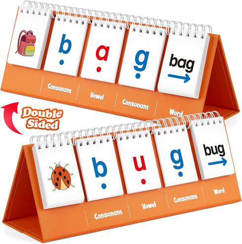 CVC Word Games,Phonics Games Flash Card for Preschool Kindergarten Classroom,Learn to Read,Reading Manipulative Spelling Educational Toy Learning ...