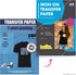 PPD Iron on Transfer Paper for Dark Fabric Compatible with Inkjet Printer, 8.5 x 11 Printable T Shirt Heat Transfer Papers Machine Washable (20 Pa...