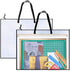 Opret 2 Pack 19x25 inch Art Portfolio Bags, Artwork Storage Case with Handle and Zipper Vinly Mesh Folder Organizers for Bulletin Boards, Scrapboo...