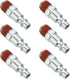 PATIKIL 1/4" Male Industrial Air Plug, 6Pcs Pneumatic Plugs for Automotive Industry Air Compressors Mechanical Engineering, Silver...