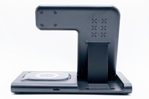 15W Fast Charge 3 in 1 Magnetic Wireless Travel Foldable Charging Station with Light for iPhone 15 Multiple Devices...