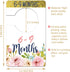 Baby Closet Size Dividers, Pink Floral Baby Closet Organizer for Girl, Newborn Wardrobe Divider Hangers to Arrange Clothes with Separator by Size ...