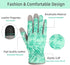 Leather Gardening Gloves for Women, Flexible Breathable Garden Gloves, Thorn Proof Working Gloves for Weeding, Digging and Pruning, Green, X-Small...