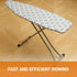 Ironing Board Cover and Pad 15x54 inch Standard Size Ironing Board Cover with Elastic Edge 4 Fasteners, Thick Padding, Heat Reflective, Scorch Res...