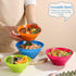 Plastic Bowls Set 12 Pieces, 3 Sizes 14/20/25oz Unbreakable Reusable Light Weight Bowl for Cereal, Noodle, Soup, Pasta, Ramen, Popcorn, Ice Cream,...