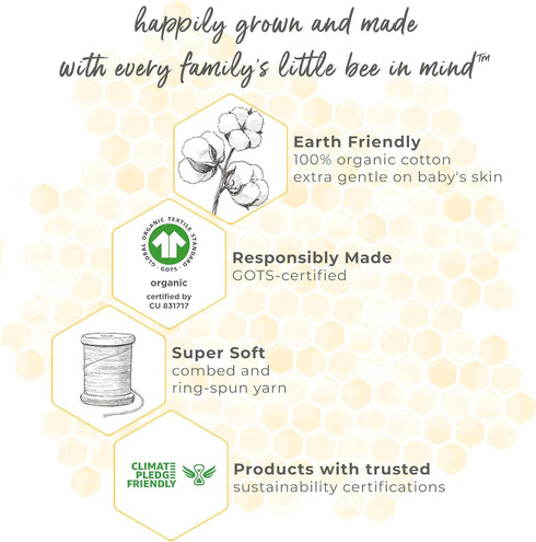 Burt's Bees Baby Pattern Fitted Crib Sheet Organic Cotton BEESNUG - Guide The Way Prints, Fits Unisex Standard Bed and Toddler Mattress, Infant Es...