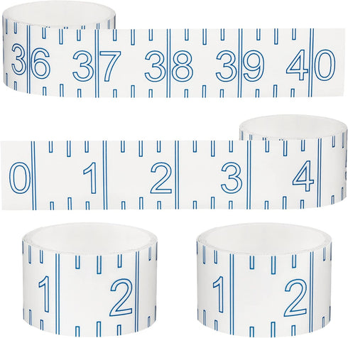 4 Pieces 40 Inch Fish Measuring Tape Fish Ruler Sticker Adhesive Transparent Fish Ruler Fish Measuring Board Transparent Waterproof Fish Measuring...