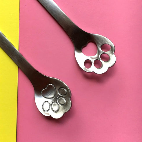8-Pack Cat Paw Stainless Steel Teaspoons, Coffee, Cake, Ice Cream Spoon Set, 5.9 inch...