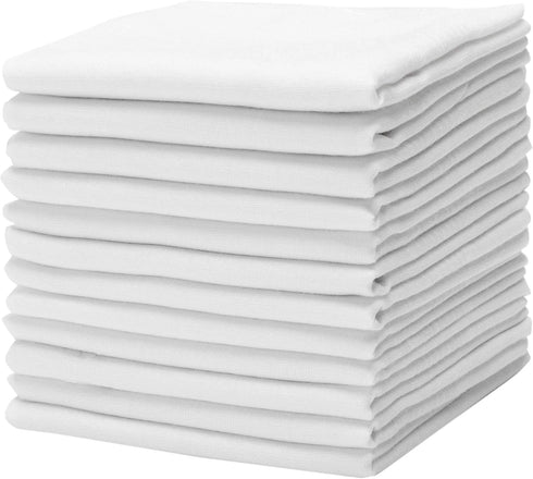 Cotton Handkerchiefs for Men Thick Soft Turkish White Cotton, 12 Pack...