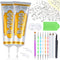 B 7000 Clear Glue with Rhinestones Craft Kit, 2 x 110ML B-7000 Adhesive Glue with Nail Gems, Dotting Tools, Brush for DIY Bead Stone Jewelry Makin...