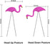 GIFTEXPRESS Pink Flamingos Yard Decorations - 4 Pack Small 14" Tall Plastic Flamingo Statue w/Metal Stakes - Lawn Ornaments & Garden Decor for Out...