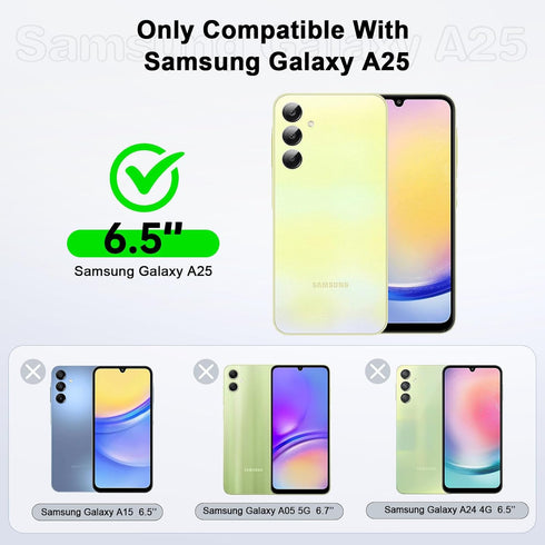 LeYi Liquid Silicone Case for Samsung-A25-5G-Case: Galaxy A25 Case with 2 PCS Screen Protector, Shockproof Protective Anti-Scratch Phone Case for ...