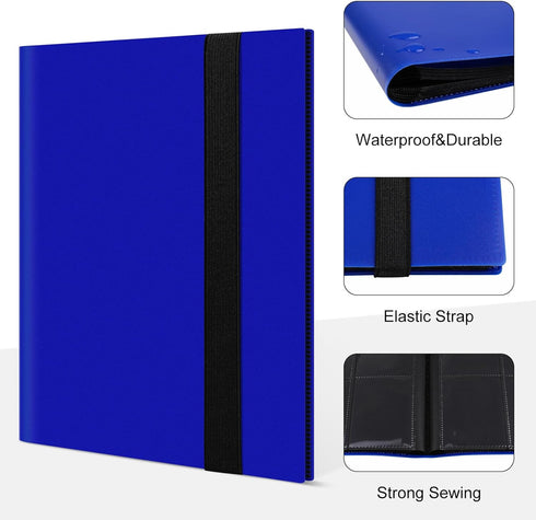 4 Pocket Card Binder for Trading Card, 160 PockeCard Folder Ablum for Cards Collection for Sports Cards, Baseball Cards, Game Cards, Mini TCG Bind...