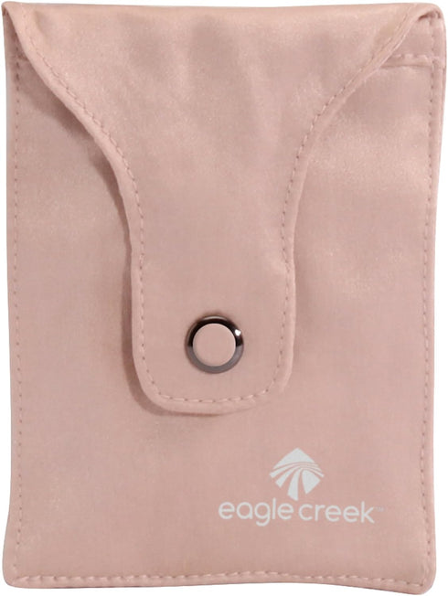 eagle creek Silk Undercover Bra Stash Travel Wallet to Keep Money and Credit Cards Secure - Breathable Silk with Moisture Resistant Lining, Rose...