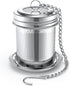 House Again Tea Infuser, Extra Fine Mesh Tea Strainers for Loose Tea, 18/8 Stainless Steel Tea Strainer with Extended Chain Hook, Tea Steeper for ...