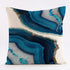 Waterproof Outdoor Pillow Covers 18 X 18 Inch Set of 4, Decorative Blue Grey Throw Pillow Cases, Water Resistant Marble Abstract Square Cushion Co...