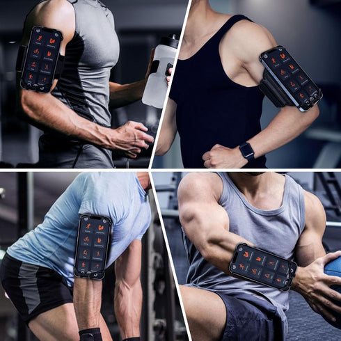 Armband Phone Holder 360° Rotation & Detachable, Compatible with iPhone 15/14/13/12/Pro/Pro ect., Samsung, and More Fits 4.7''-7.5'' Phones Ideal ...