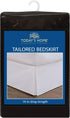 TODAY'S HOME Classic Tailored Bed Skirt Dust Ruffle, Microfiber, 14" Drop Length, King, Black...