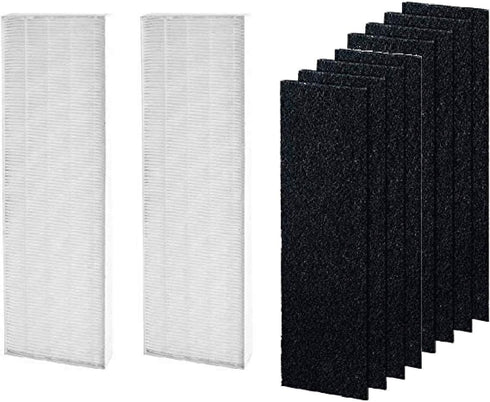 Nispira AeraMax 90 100 DX5 DB5 Filter Replacement for Fellowes Aeramax Air Purifier Part 40101701 9287001 9324001, True HEPA Activated Carbon 2 Se...