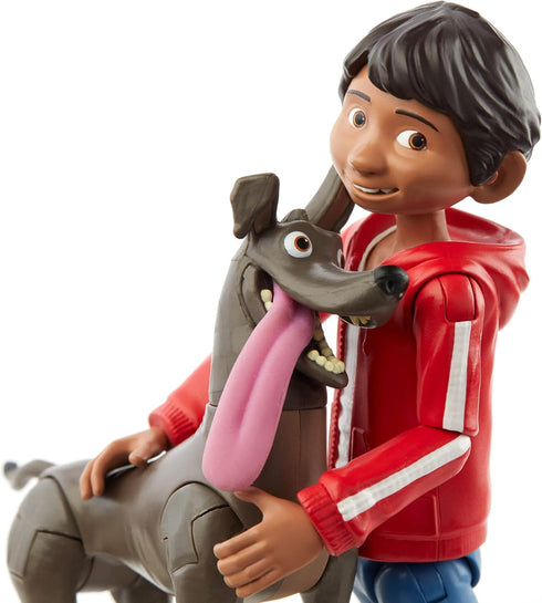 Mattel Disney Pixar Coco Miguel Action Figure, 5.6-in Movie Character Toy with 3.6-in Dante Dog Figure, Highly Posable with Authentic Design, Gift...