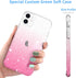 JJGoo Compatible with iPhone 11 Case, Clear Glitter Sparkle Shock Absorption Protective Phone Cases Cute Slim Thin Cover for Women Girls (6.1 inch...