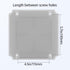 LeMotech Junction Box Mounting Plate ABS Plastic Internal Panel w/Screws for Installation on Electrical Box with Latches 7.2"x7.2"...
