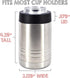 4-in-1 Stainless Steel 12 oz Double Wall Vacuum Insulated Can or Bottle Cooler Keeps Beverage Cold for Hours - Also Fits 16 oz Cans - Stainless St...