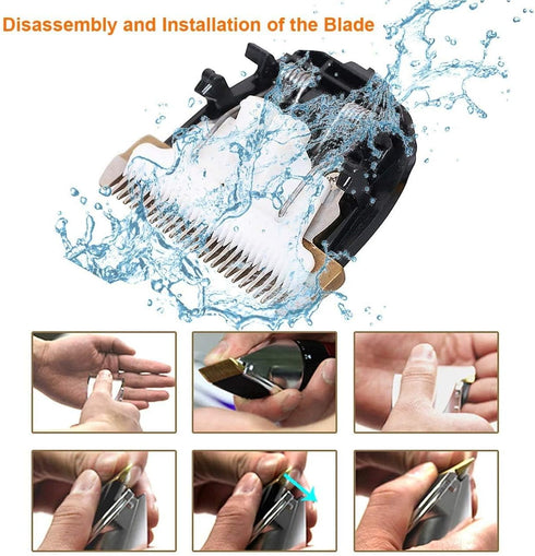 Dog Grooming Kit Pet Shaver Clippers Low Noise Rechargeable Cordless Electric Quiet Hair Clippers Set for Dogs Cats Pet...