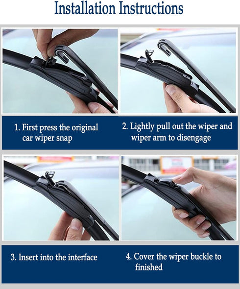 3 Wipers Set for 2011-2015 Kia Sorento, 2010-2019 2021 Kia Soul, 2015-2019 Kia Soul EV, Original Equipment Replacement Front and Rear Wiper Blades...