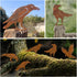 5PCS Rusty Birds Decoration, Outdoor Fence Decorations, Lifelike Metal Birds Silhouette Craft Statue Ornaments Funny Bird Decor Garden Yard Art, F...