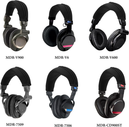 Geekria Flex Fabric Headband Cover Compatible with Sony MDR-V6/V600/V900/MV1/Z600/7506/7509/CD900ST/M1ST Headphones, Replacement Repair Part, Easy...