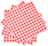 Gatherfun Cocktail Napkins 3-ply 80PCS Red and White Gingham disposable Paper Napkins Beverage napkins for Restaurant Bar Picnic Birthday Party...