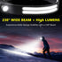 LED Headlamp Rechargeable 2PCS - 230° COB Super Bright Head Lights for Forehead, Hard hat Light for Adults, USB C Headband Flashlight for Work, Hi...