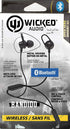 Wicked Audio Bandido Wireless — Bluetooth Earbuds with Microphone and Track Control — Wireless Headset with Metal Housing, Loop and Fin Attachment...